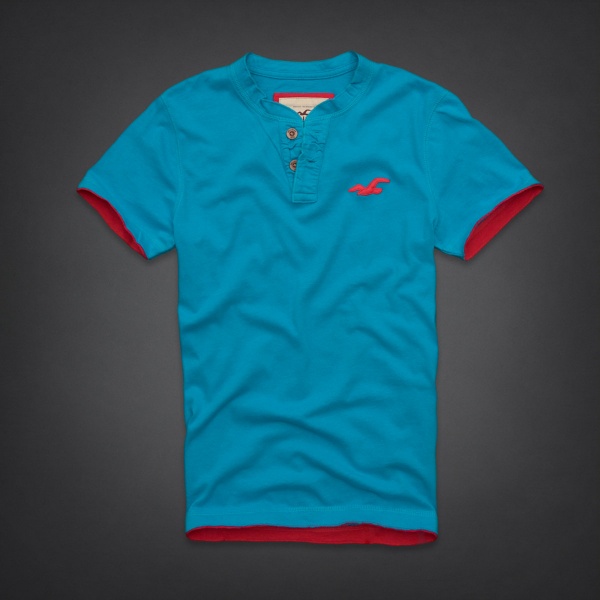 Hollister Hombres Ponte de pie de cuello Corto Remera HCO3923 Hollister Hombres Ponte de pie de cuello Corto Remera HCO3923